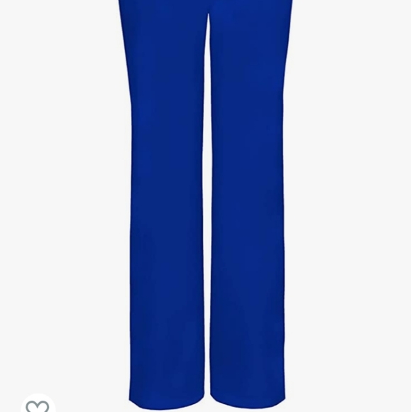L TALL CHEROKEE INFINITY BLUE LOW RISE STRAIGHT LEG ANTIMICROBIAL STRETCHY PANTS - Picture 2 of 11